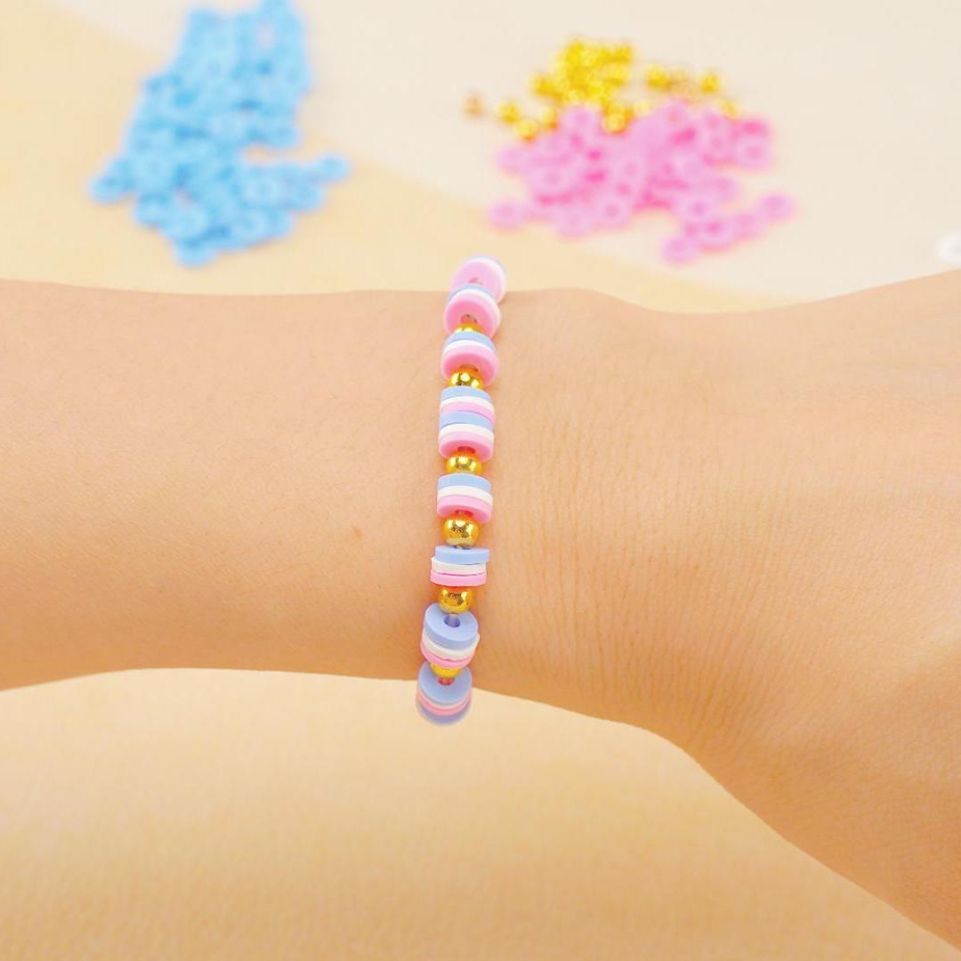 Stars Shine Clay Bead Bracelet