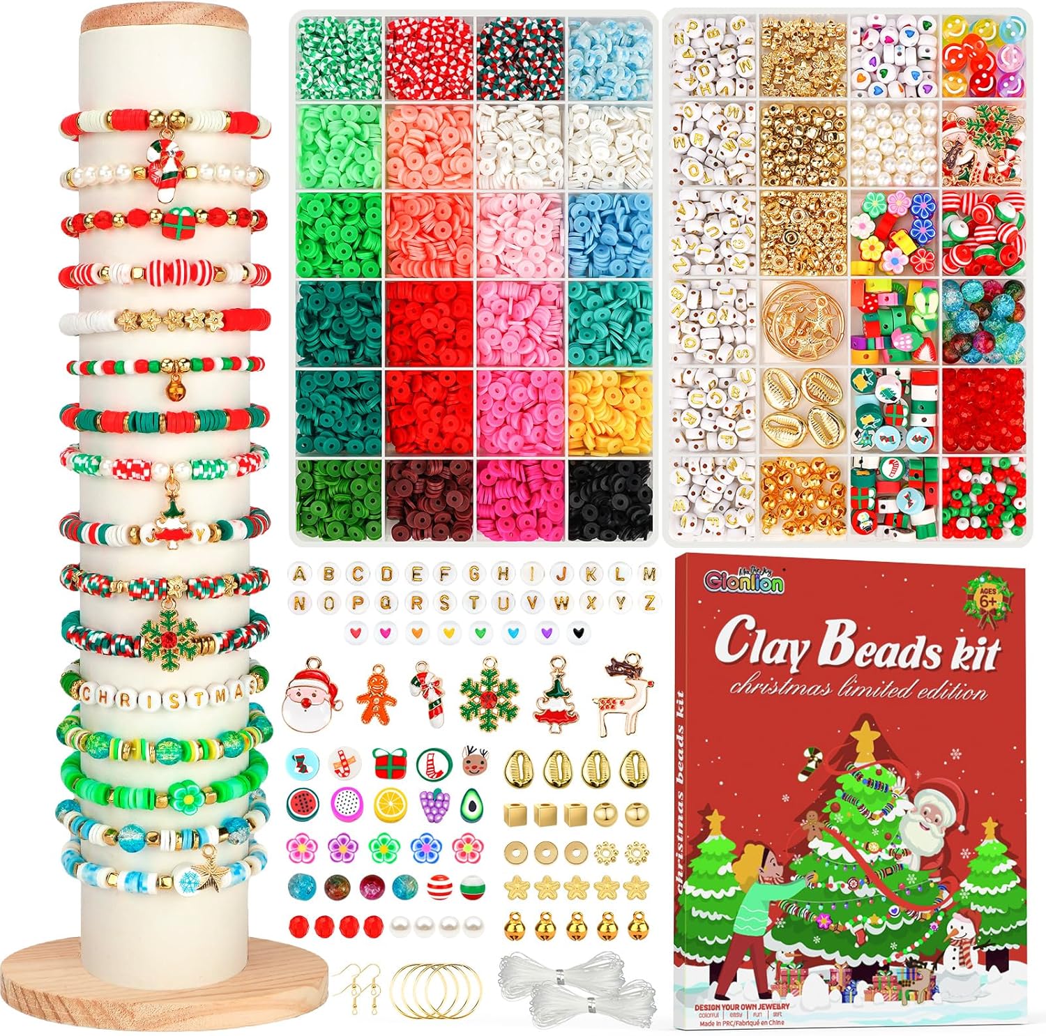 Gionlion Christmas Bracelet Making Kit - Main Image