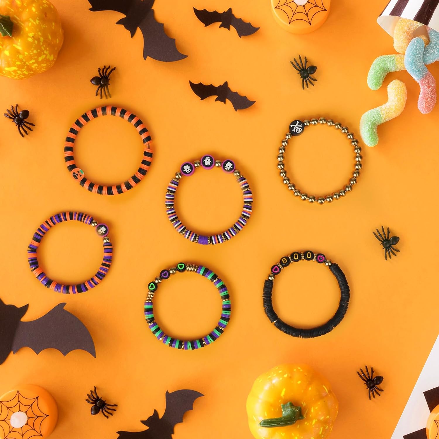 Gionlion 3000 Pcs Halloween Beads for Bracelets