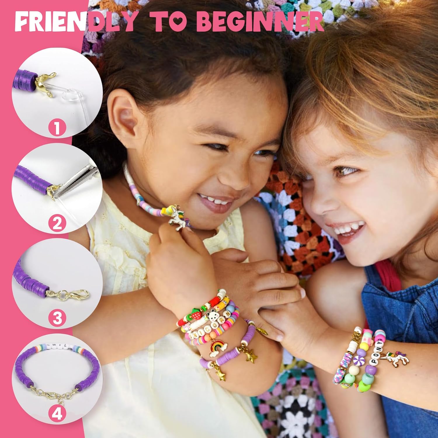 Gionlion Girls Gifts Toys Bracelet Making Kit