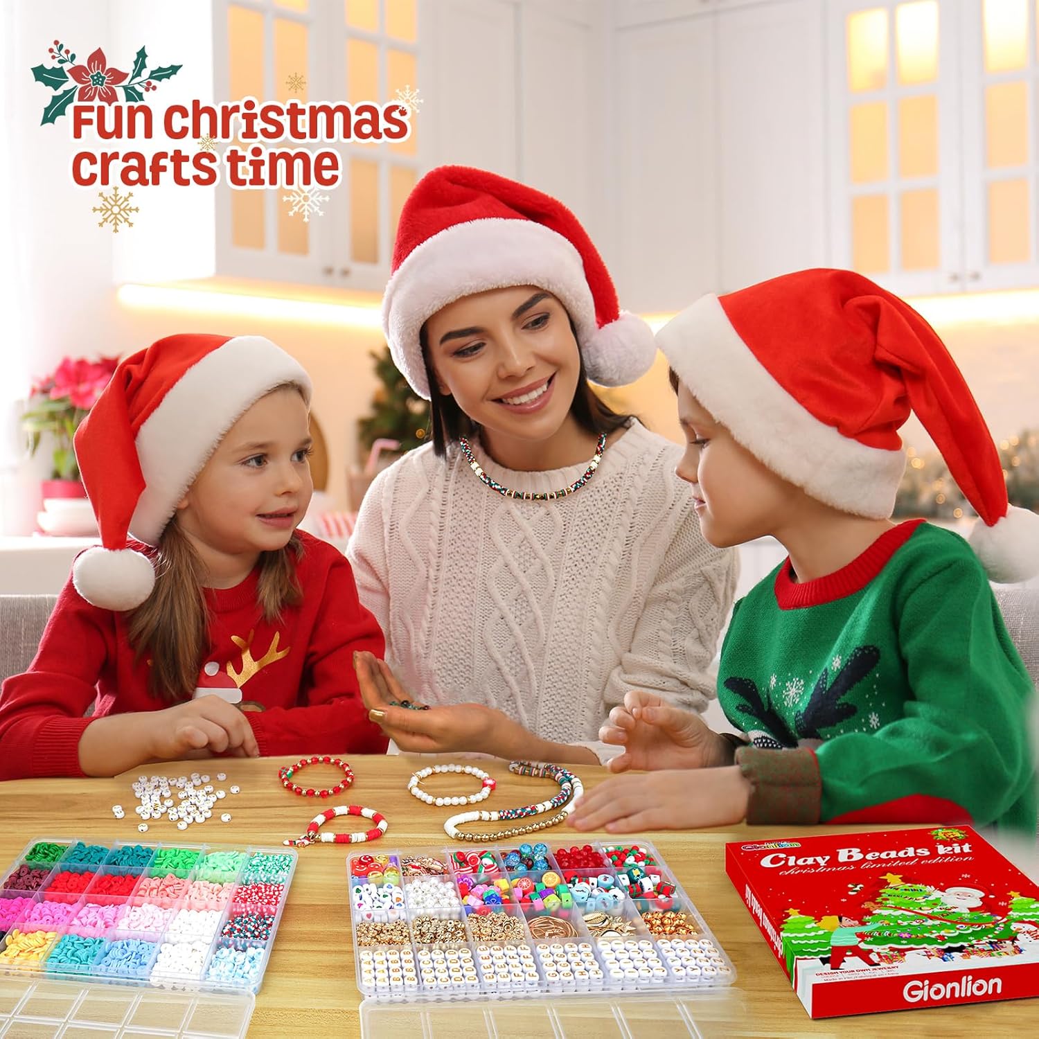 Gionlion Christmas Bracelet Making Kit