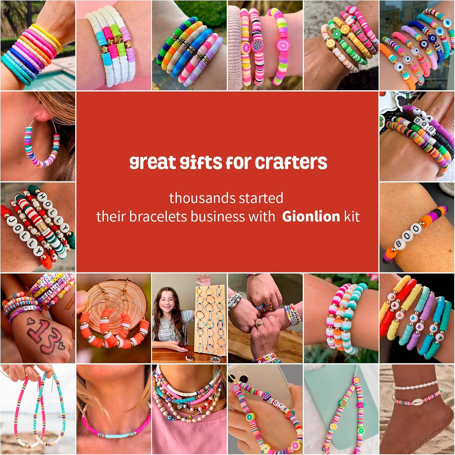 Gionlion Christmas Bracelet Making Kit