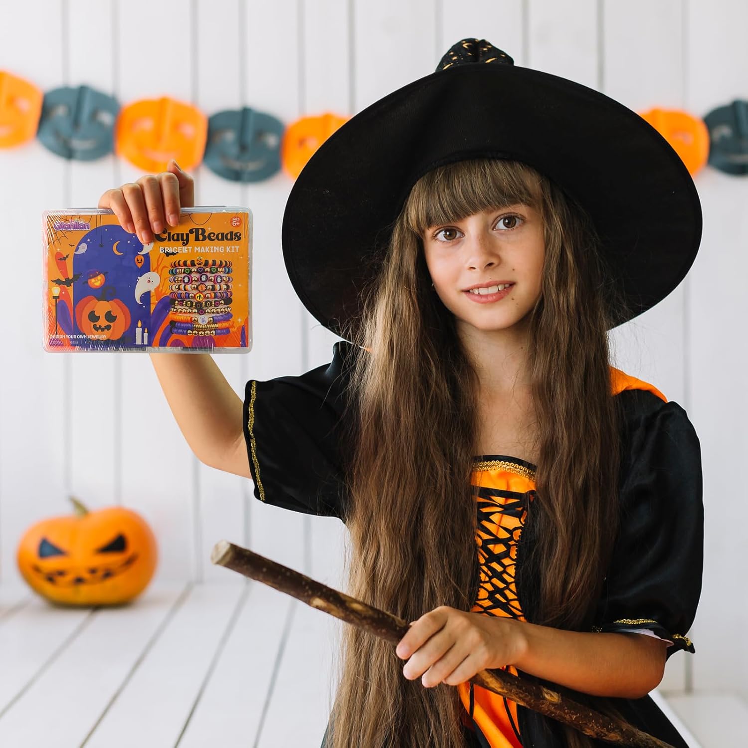 Gionlion 3000 Pcs Halloween Beads for Bracelets