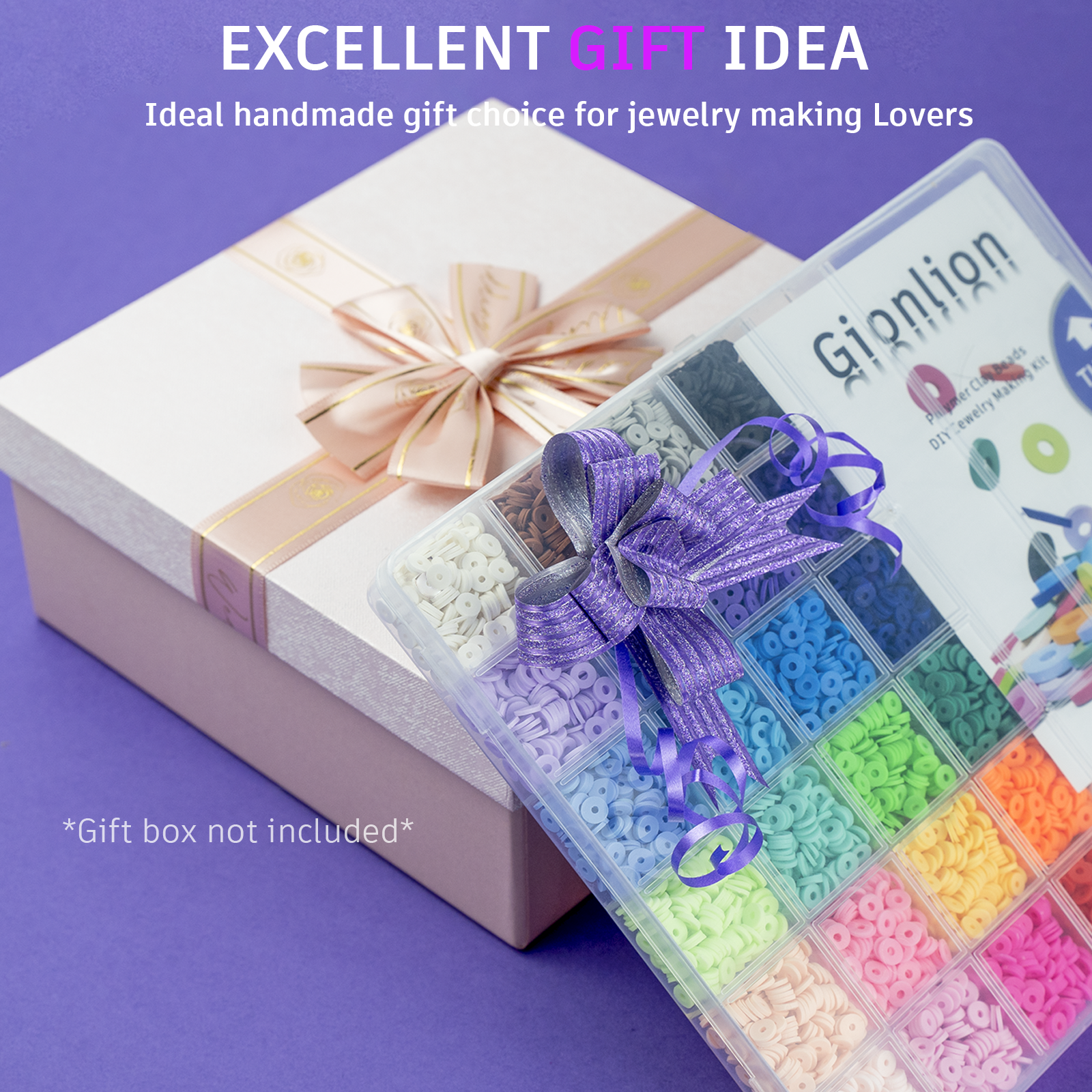 (UK) Gionlion 6000 Clay Beads Bracelet Making Kit