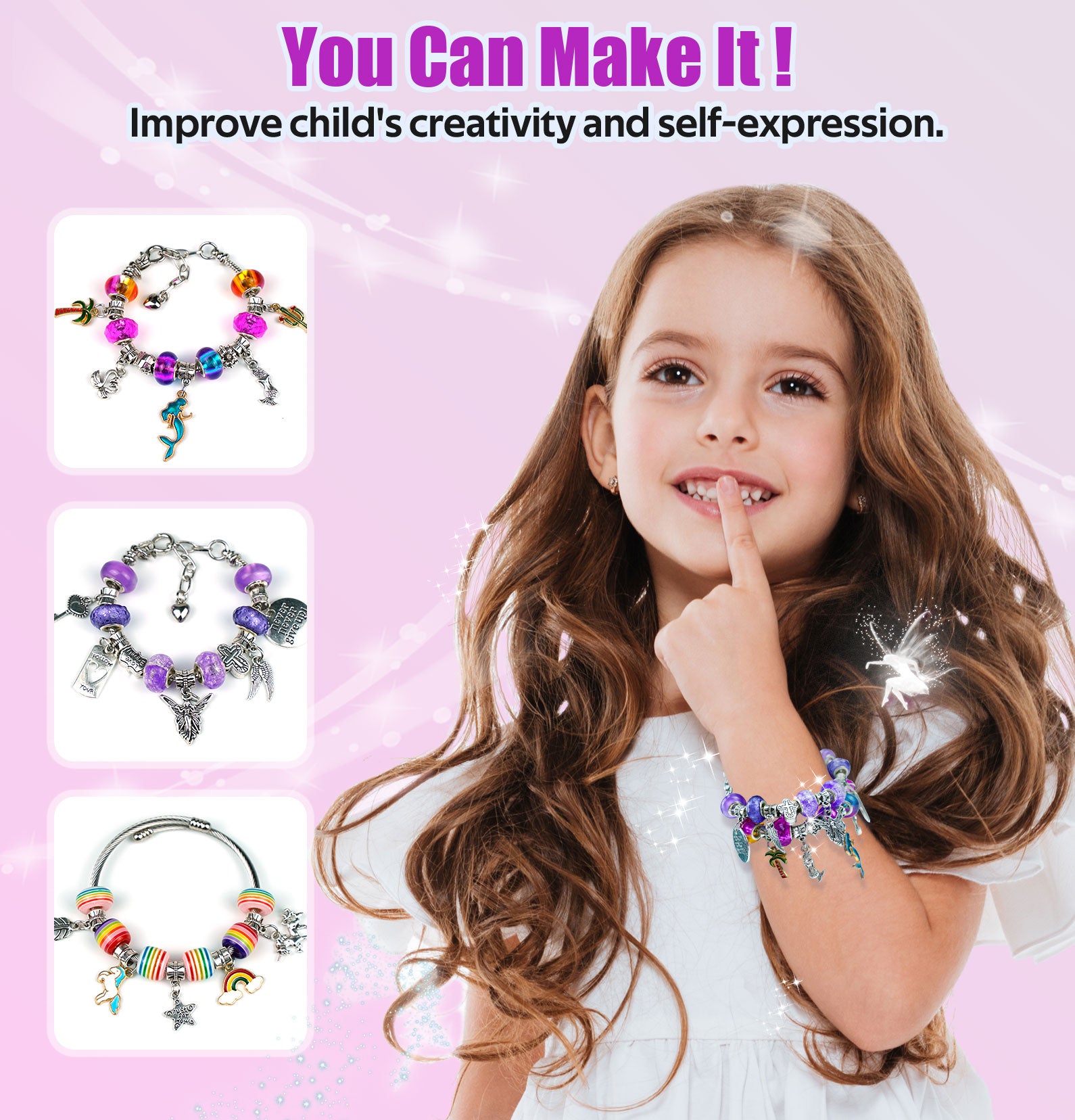 Choose Friendship My Friendship Bracelet Maker Kit, Kids Jewelry Kit,  Bracelet